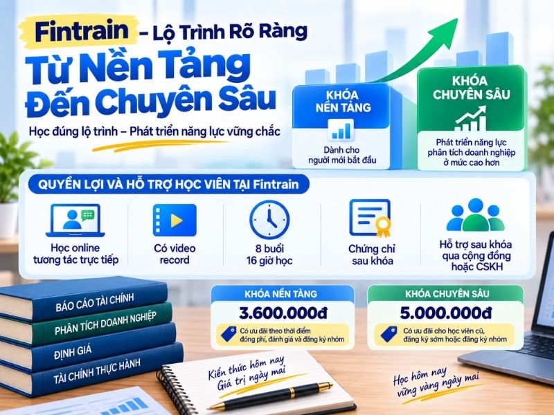 Fintrain – phù hợp với người muốn học từ nền tảng đến chuyên sâu